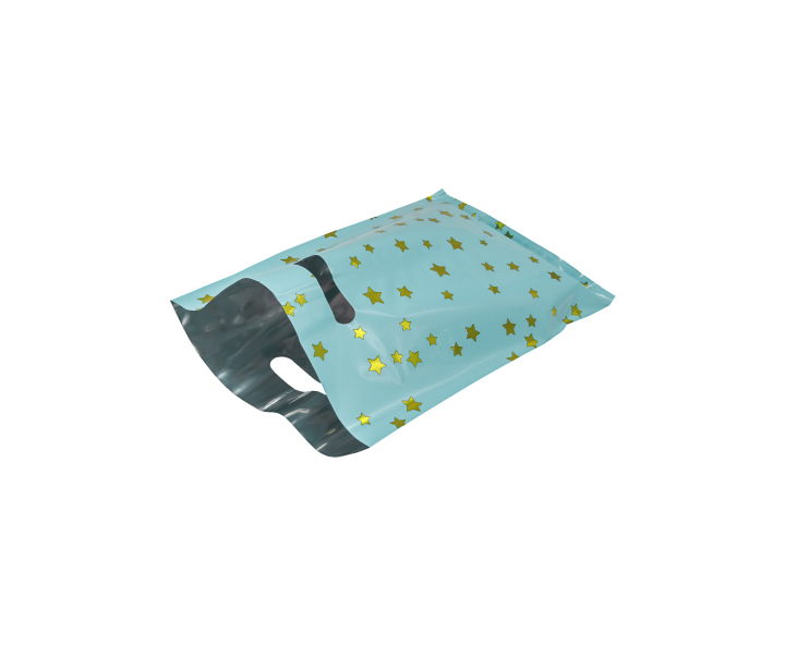 BOLSA METALIZADO ESTRELLA 10P (17X25) TIFFANY