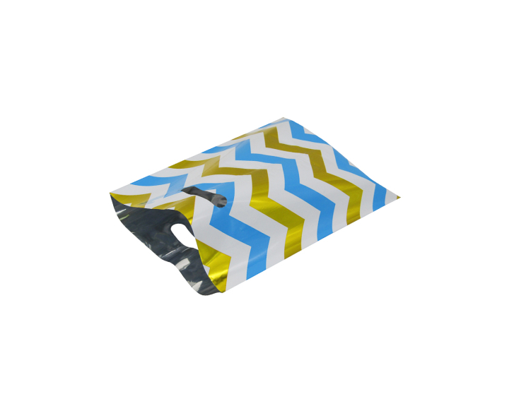 BOLSA METALIZADO ZIGZAG 10P (17X25) CELESTE